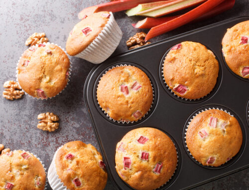Aunt Norma’s Rhubarb Muffins