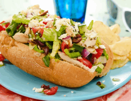 Chopped Greek Chicken Sandwich