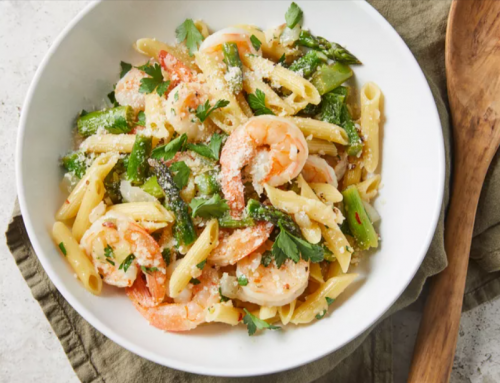 Elegant Penne with Asparagus and Shrimp